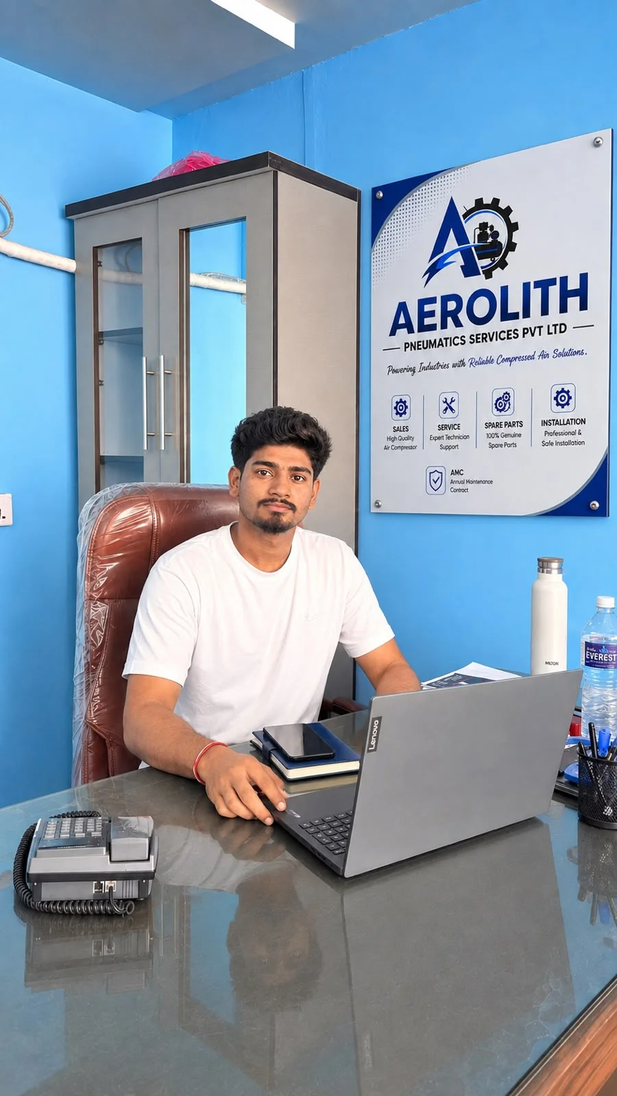 Aadesh Lal Shirvastav - Chairman & Director AP Compressors Aadesh Lal Shirvastav Chairman & Director AP Compressors Nepal | Industrial Air Compressor Company Leadership | Aerolith Pneumatics Services Private Limited